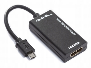 Złączka Adapter HDMI-MICRO USB-MHL Kostka