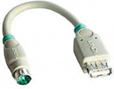 Kabel Adapter  PS/2-USB A wtyk / gniazdo 0,2 M