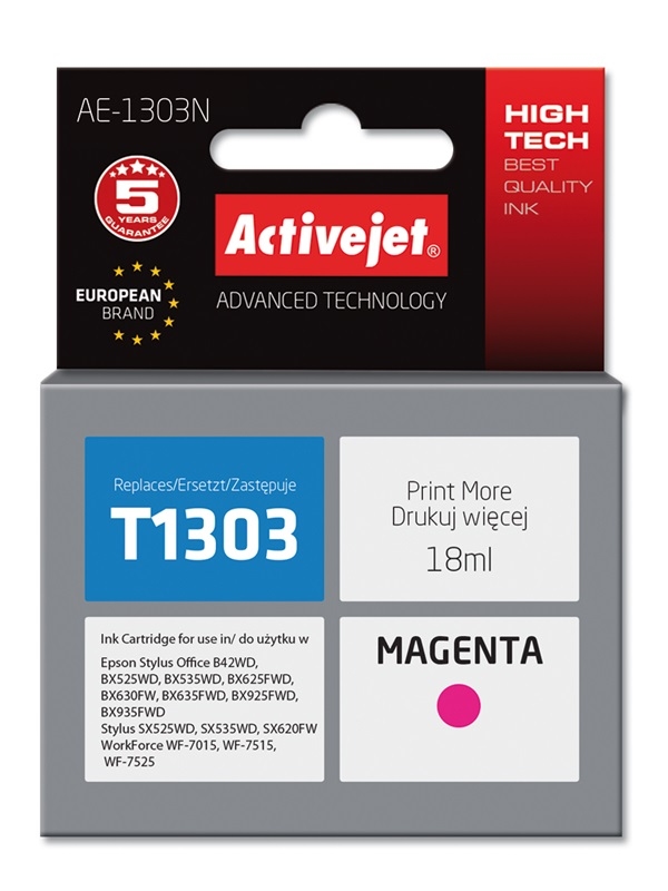 Tusz Activejet Epson T1303 Magenta