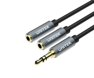 Kabel Rozdzielacz Minijack 3,5mm Stereo wtyk / gniazdo 0,2 M