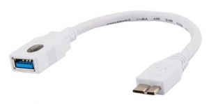 Kabel Adapter micro B-USB A 3.0 wtyk / gniazdo 0,2 M